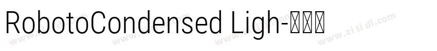 RobotoCondensed Ligh字体转换